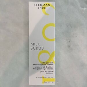 NWT Beekman 1802 Oat & Goat Milk Exfoliating Facial Cleanser Milk Scrub 89ml